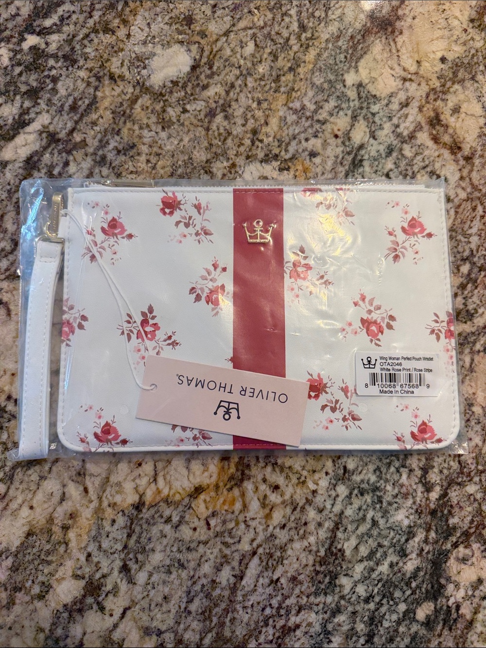 Oliver Thomas | White Floral Wristlet